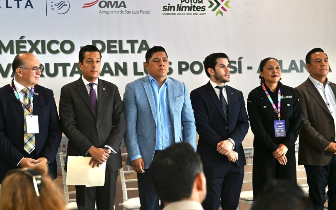 INAUGURA RICARDO GALLARDO LA NUEVA RUTA AÉREA SAN LUIS POTOSÍ – ATLANTA