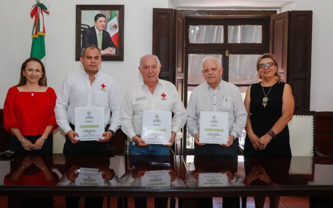 GOBIERNO DEL ESTADO FIRMA CONVENIO CON LA CRUZ ROJA
