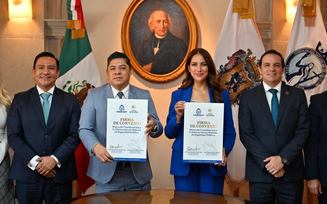 RICARDO GALLARDO Y LIBIA GARCÍA CIERRAN FILAS POR LA SEGURIDAD DEL BAJÍO