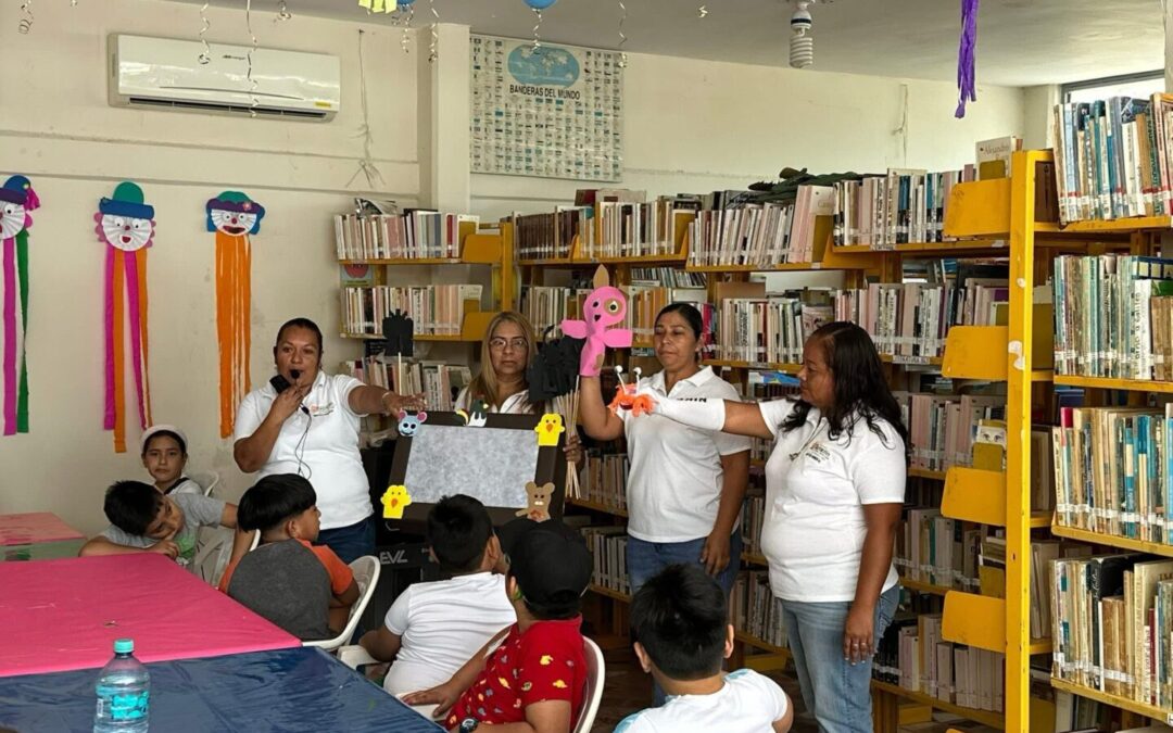 MUY CONCURRIDO INICIÓ EL CURSO TALLER DE VACACIONES DE PRIMAVERA EN LA BIBLIOTECA «JOAQUÍN MEADE»