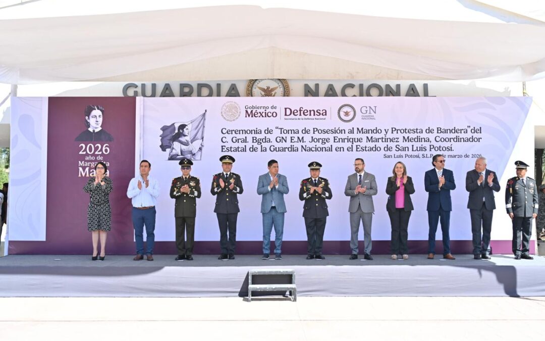 RICARDO GALLARDO PARTICIPA EN TOMA DE PROTESTA DE NUEVO COORDINADOR DE LA GUARDIA NACIONAL EN EL ESTADO