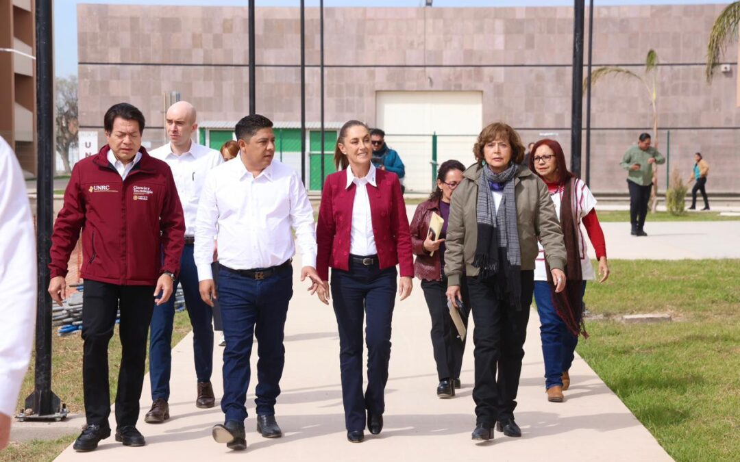 GALLARDO Y SHEINBAUM INAUGURAN UNIVERSIDAD ROSARIO CASTELLANOS A FAVOR DE ESTUDIANTES POTOSINOS