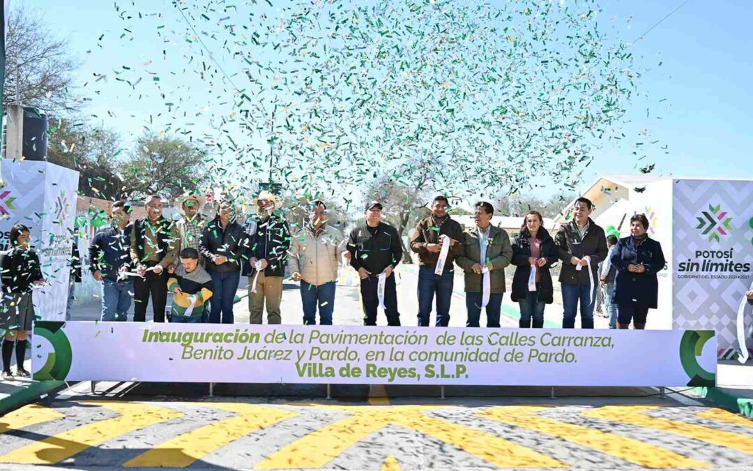 RICARDO GALLARDO IMPULSA PAVIMENTACIONES EN VILLA DE REYES