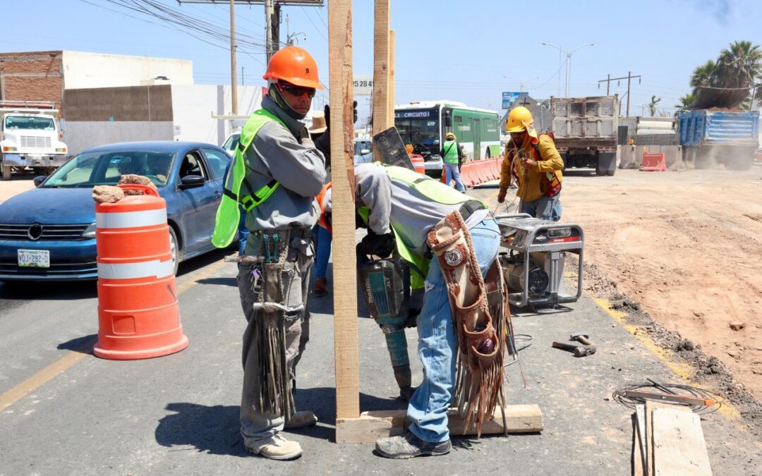 CONTINÚA AVANCE EN CONSTRUCCIÓN DE DESNIVEL ARENA POTOSÍ