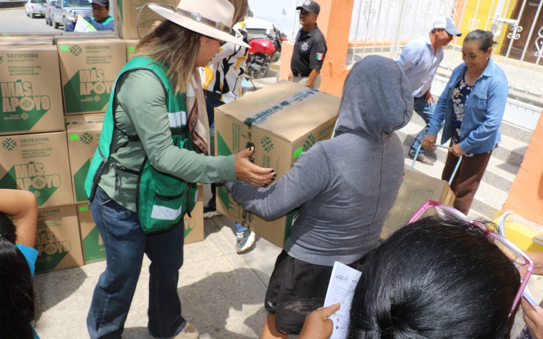 APOYOS ALIMENTARIOS LLEGAN DIRECTAMENTE A FAMILIAS DE CUATRO REGIONES