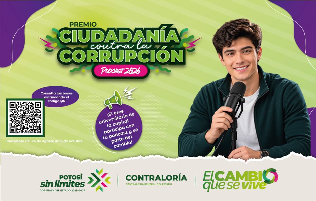 JÓVENES UNIVERSITARIOS PODRÁN GANAR HASTA 10 MIL PESOS CON PODCAST ANTICORRUPCIÓN
