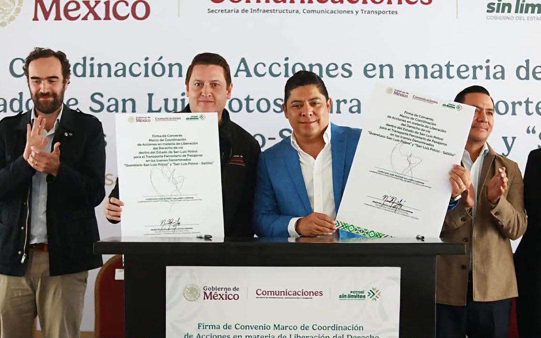 TREN DE PASAJEROS DARÁ UN IMPULSO HISTÓRICO A SAN LUIS POTOSÍ: GOBERNADOR RICARDO GALLARDO